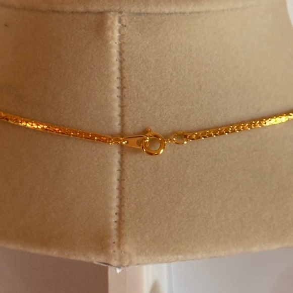 Vintage Mid Century Mod Gray & White Faux Pearls Goldtone Pendant Necklace - Picture 4 of 15